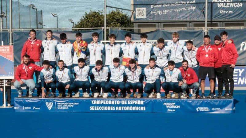 Histórica plata de la Selección Valenciana en el CESA Sub-18 de hockey hierba